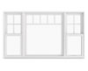 Standard Rectangular Cottage One High Fiberglass Replacement Window